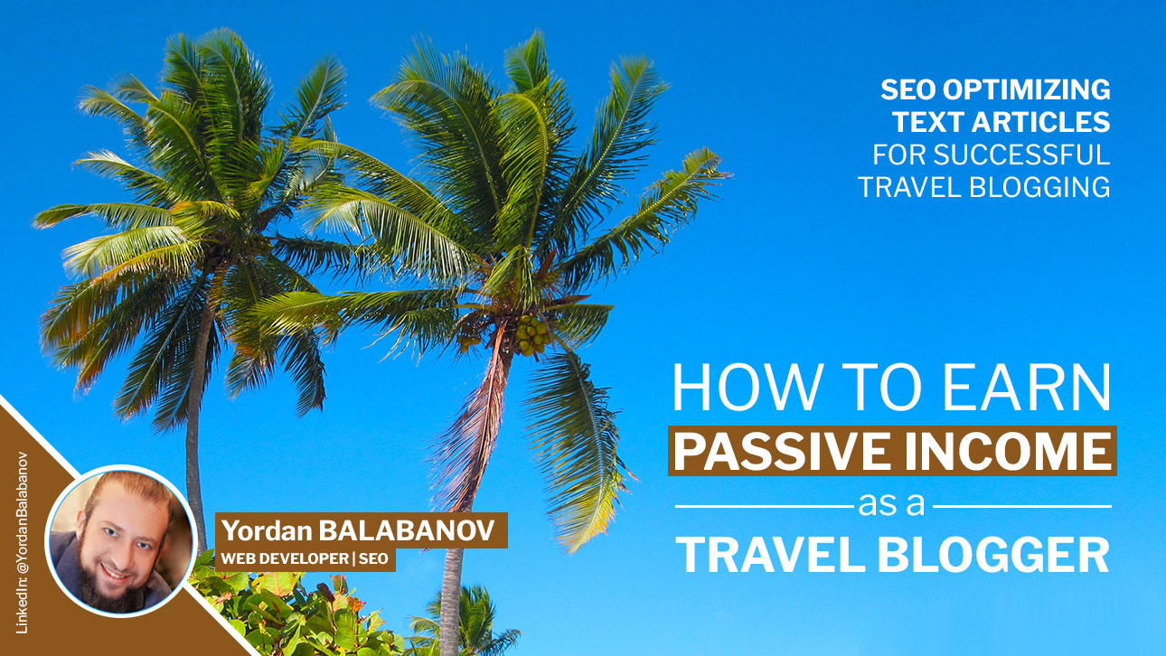 SEO Optimizing Text Articles for Successful Travel Blogging